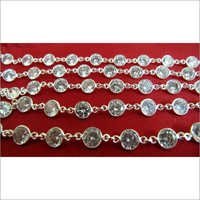 Aaa Cubic Zirconia 6mm Diamond Cut Connector Chain