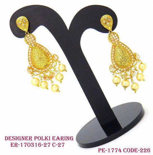 Designer Polki Earrings