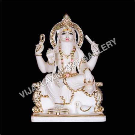 Marble Vishwakarma Statue