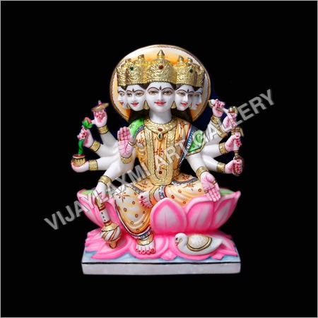 Marble Gayatri Statues - Marble, Height: Variable, Color: White | Intricate Details, Elegant Design, Long Lasting Gloss, Superior Finish