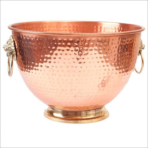Decor Copper Lion Head Beverage Cooler NJO-1646