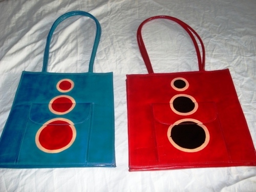 Painted Leather Shoulder Bag