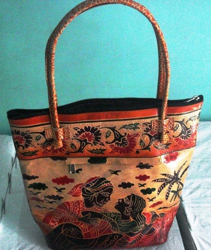 Ladies Leather Shopping Bag