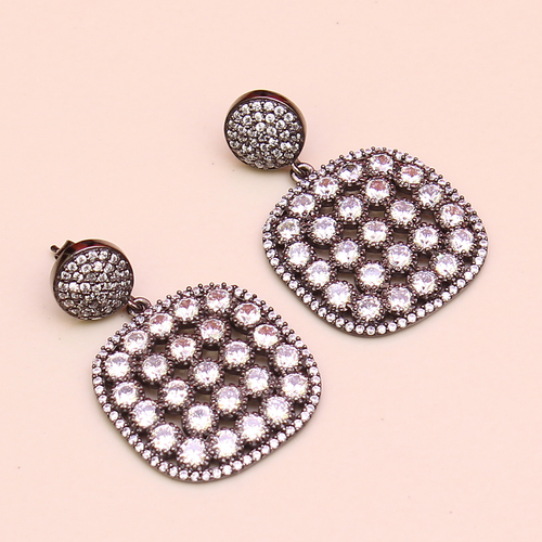 Big & Small CZ Fancy 925 Sterling Sliver Studs Jewelry