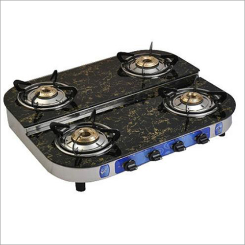 Glass Top Gas Stove 4 Burner By SHRI SHYAM TRADERS