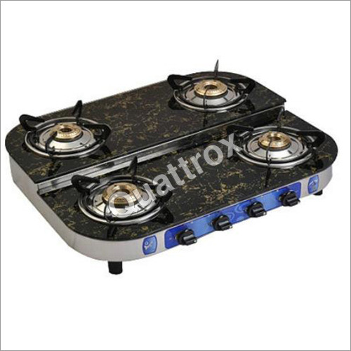 Glass Top Gas Stove 4 Burner