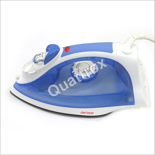 Electric Steam Iron - Plastic Material, 210-240 Voltage, White Color | Safe to Use, Smooth Finish, Lightweight, Longer Life