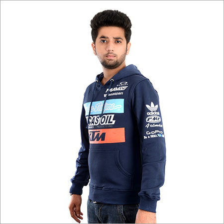 Motor Sport Hoodies - Cotton Blend, S-XXL, Navy Blue | Soft Fabric, Stylish Design, Moisture-Wicking