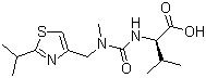 (S)-2-(3-((2-isopropylthiazol-4-yl)methyl)-3-methylureido)-3-methylbutanoic Acid