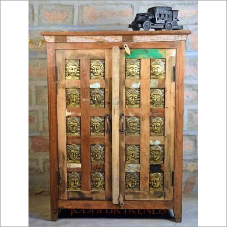 Polished Reclaimed Wooden Furniture Sideboard