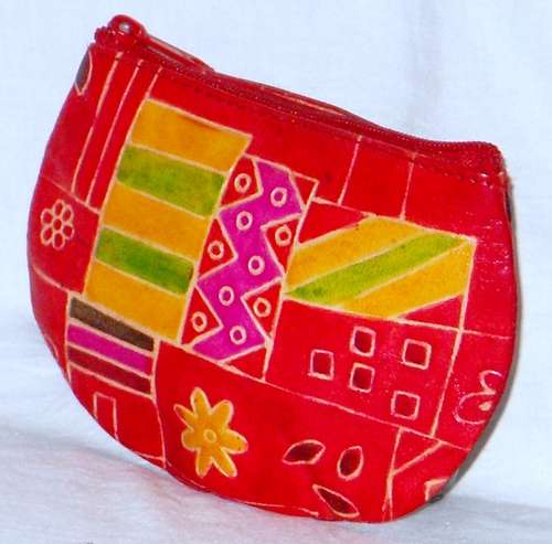 Hand Painted Leather Pouch