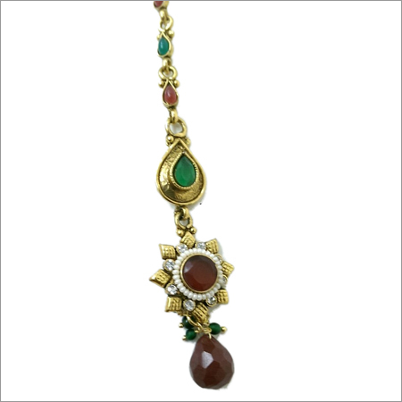Antique Maang Tikka - Copper Alloy Exquisite Patterns and Mesmerizing Designs for Timeless Elegance
