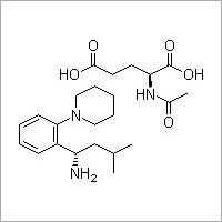 (S)-3-Methyl-1-(2-piperidinophenyl)butylamine N-acetylglutamate salt