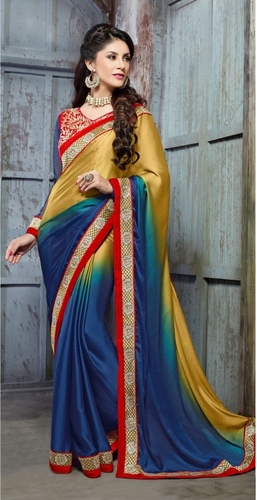 Multi Color Embroidery Saree