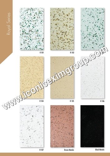 White Quartz Stone Tiles - 10mm Thick, Glossy Finish, 25kg/m² | Impact Resistant, Stylish, Durable, Modern Appearance, Easy to Clean