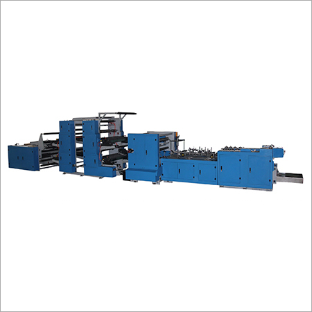 Flat Bottom Paper Bag Making Machine With Printer
