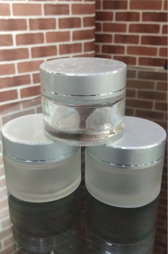 Plastic Cosmetic Glass Cream Jar