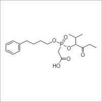 [(2-Methyl-1-propionylpropoxy)(4-phenylbutyl)phosphinoyl]acetic acid