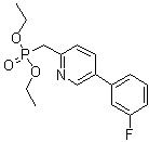  [5- (3-फ्लोरोफेनिल) -2-पाइरिडिनिल] मिथाइल] फॉस्फोनिक एसिड डायथाइल एस्टर