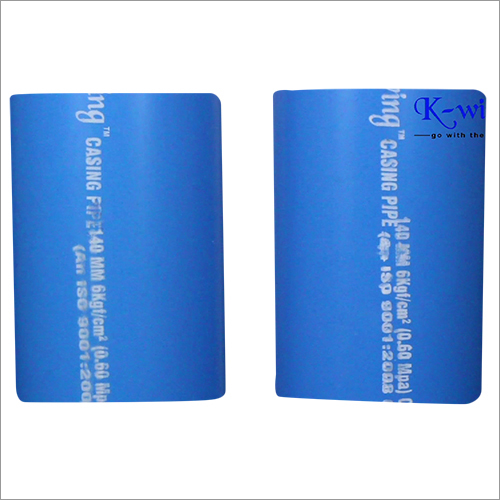 Blue casing pipe