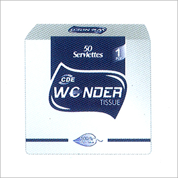 White Embossed Paper Tissues