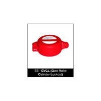 Gate Valve Cylinder Lockout - High-impact Abs, 4.5" X 3.5" X 2" , Red , -40â°f To 180â°f Operating Temperature
