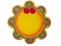 Decorative Marble Pooja Thali