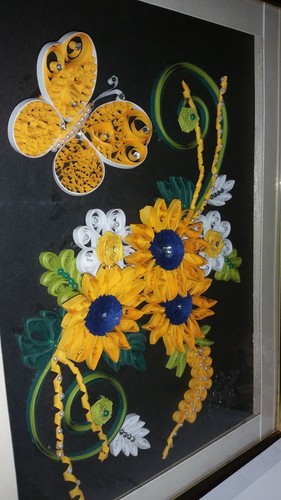 Handmade Quilling Wall Scenery