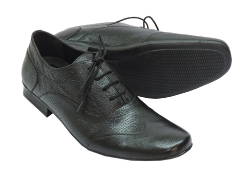 Black Leather Oxfords