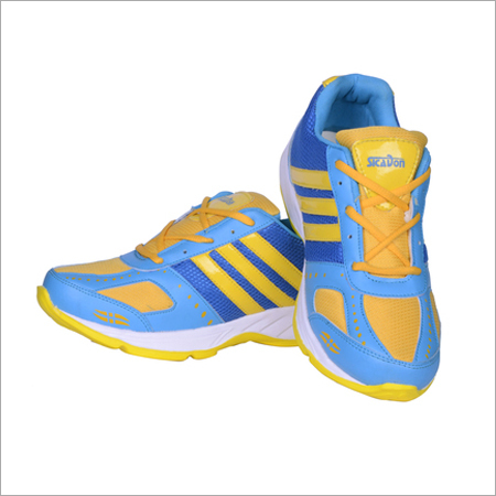 PU Footwear - PU Material, Multiple Sizes, Blue, Lace-up | Comfort, Sporty Style, Breathability, Lightweight, Durable Rubber Sole