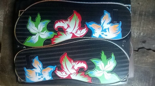 Printing and Embosing Chappal Bottom
