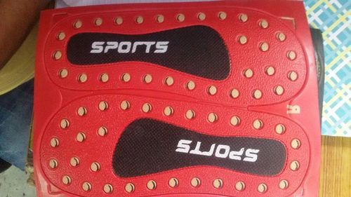 Printing and Embosing Chappal Bottom