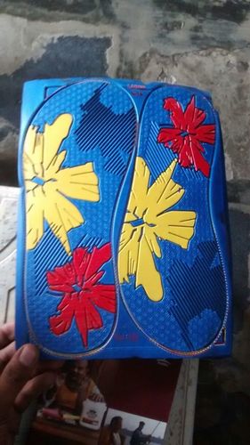 Printing and Embosing Chappal Bottom