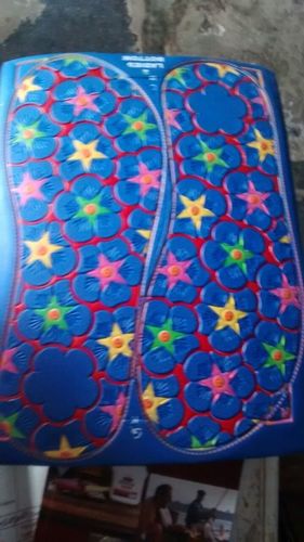 Printing and Embosing Chappal Bottom