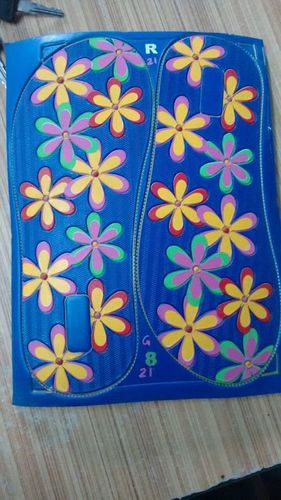 Printing and Embosing Chappal Bottom