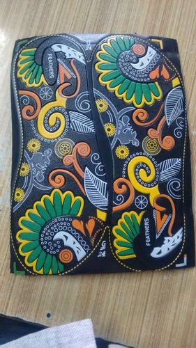 Printing and Embosing Chappal Bottom