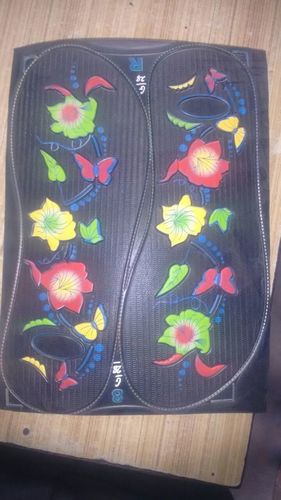 Printing and Embosing Chappal Bottom