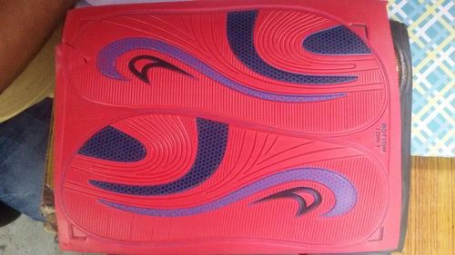 Printing and Embosing Chappal Bottom