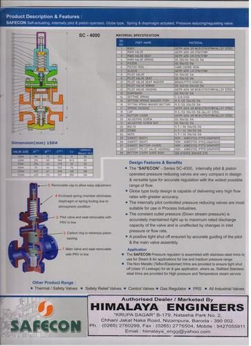 Pressure Reducing Valve Size: 15 Nb - 200 Nb &