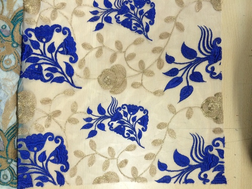 Embroidery Work On Georgette