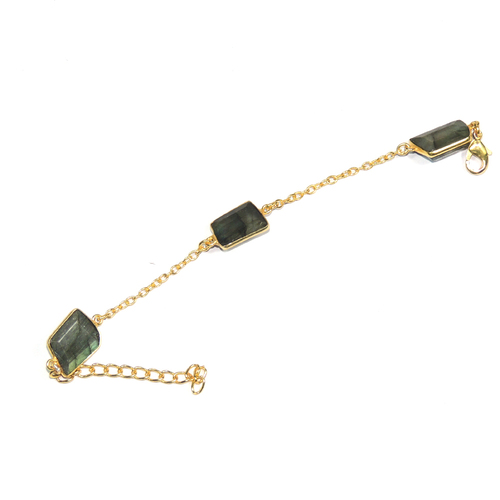 Labradorite Pear 925 Sterling Sliver Bracelet Jewelry