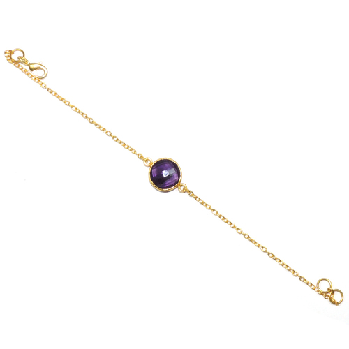 Amethyst 925 Sterling Sliver Bracelet Jewelry