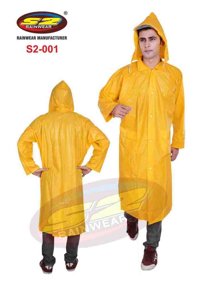 Pvc S2 Yellow Raincoat