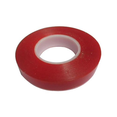 Double Sided Polyester Tape - 100% Polyester, 20 to 100 Microns Thickness, Red Color | Tear Resistant, Perfect Finish, Temperature Resistant, Great Durability