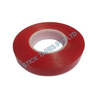 Double Sided Polyester Tape - 100% Polyester, 20 To 100 Microns Thickness, Red Color | Tear Resistant, Perfect Finish, Temperature Resistant, Great Durability