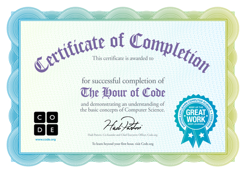 Certificates