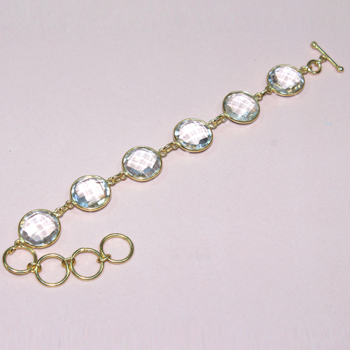 Crystal 925 Sterling Sliver Bracelet Jewelry