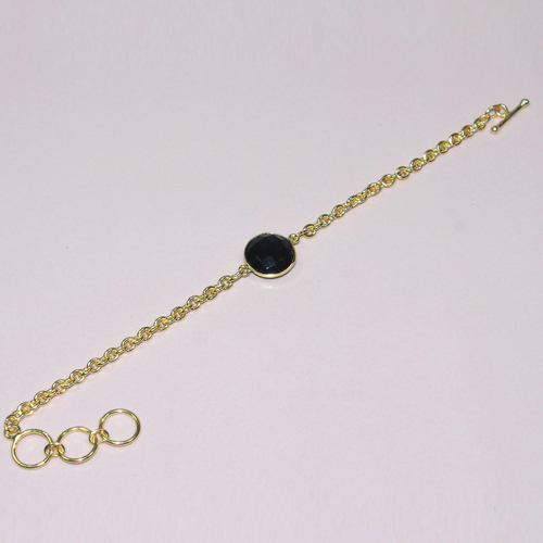 Black Onyx 925 Sterling Sliver Bracelet Jewelry