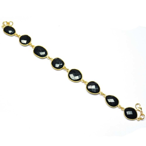 Black Onyx 925 Sterling Sliver Bracelet Jewelry