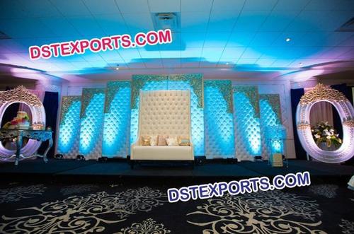 High Class Wedding Stage Tuffted Panels Sofa  